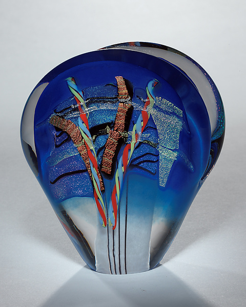 Blue Evolution Sculpture By Shawn Messenger Art Glass Paperweight Artful Home