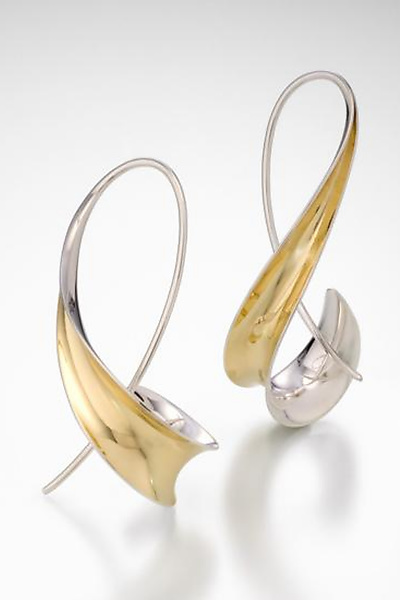 silver gold earrings