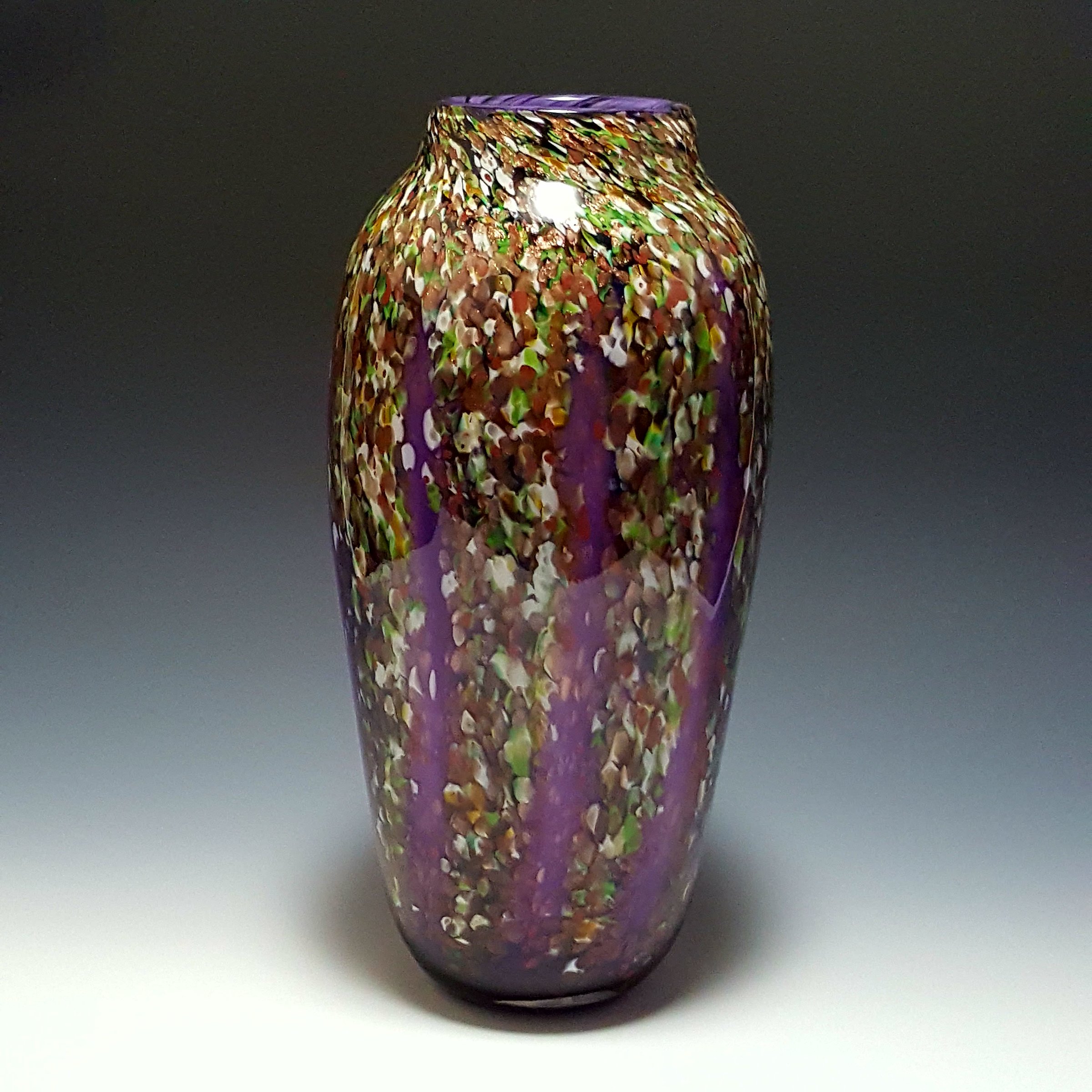 Classic Wisteria Vase By Mark Rosenbaum Art Glass Vase Artful Home