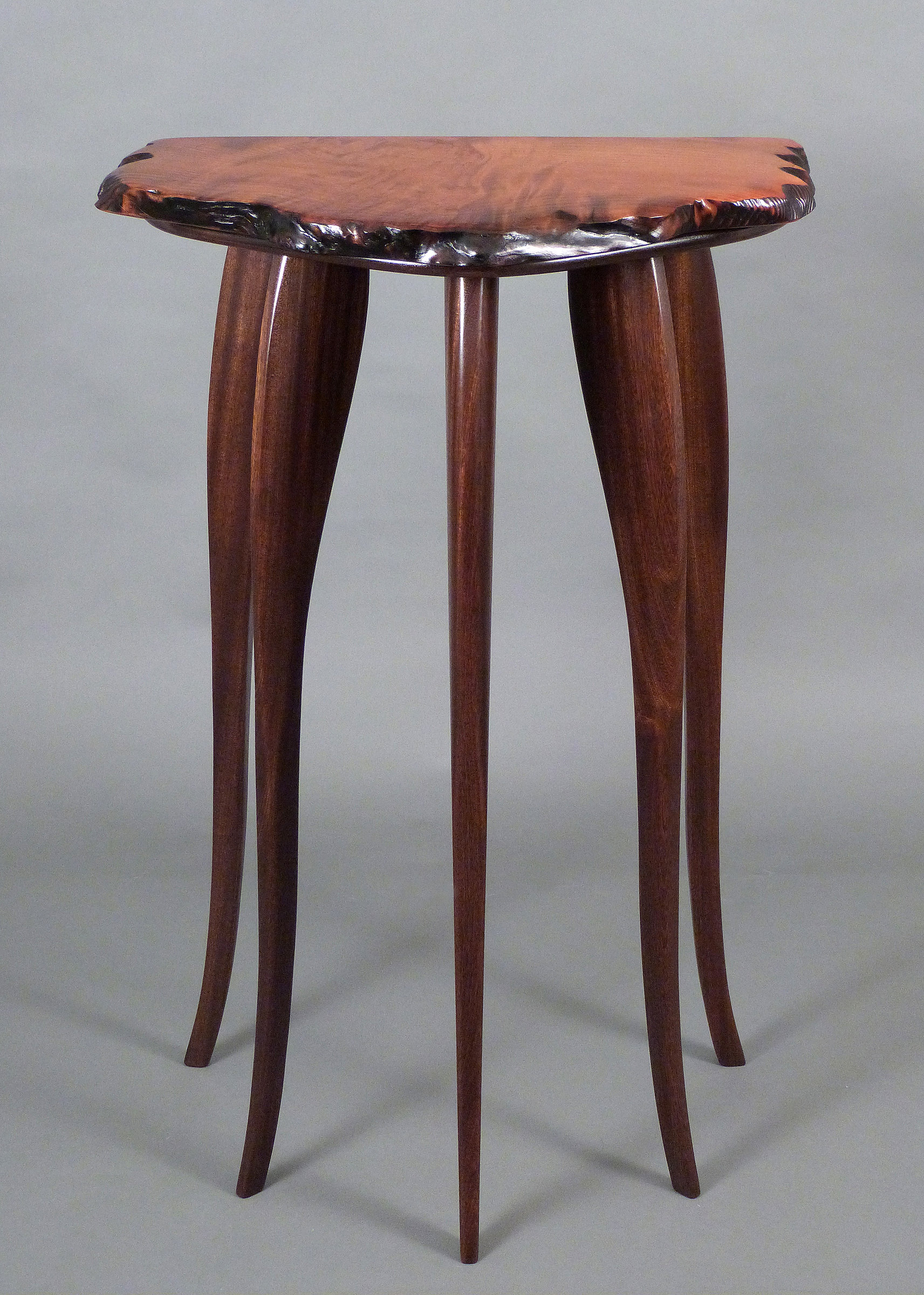 Tall, Dark, and Handsome by Bill Palmer (Wood Pedestal Table) | Artful Home