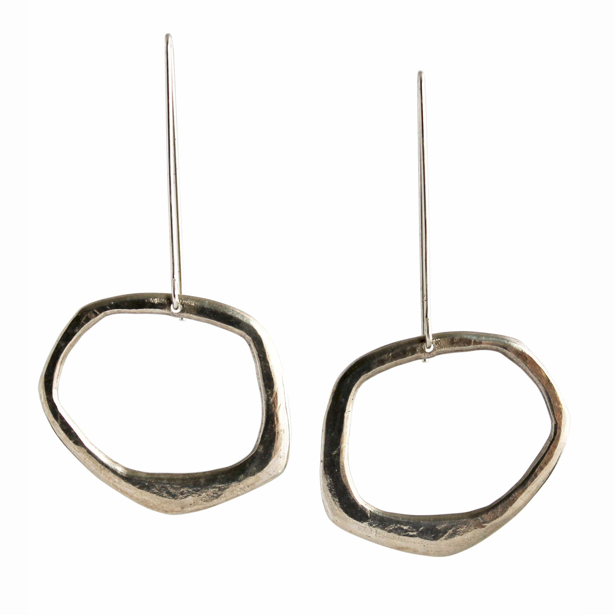 Retro Organica Earrings #15 by Jennifer Bauser (Silver Earrings ...