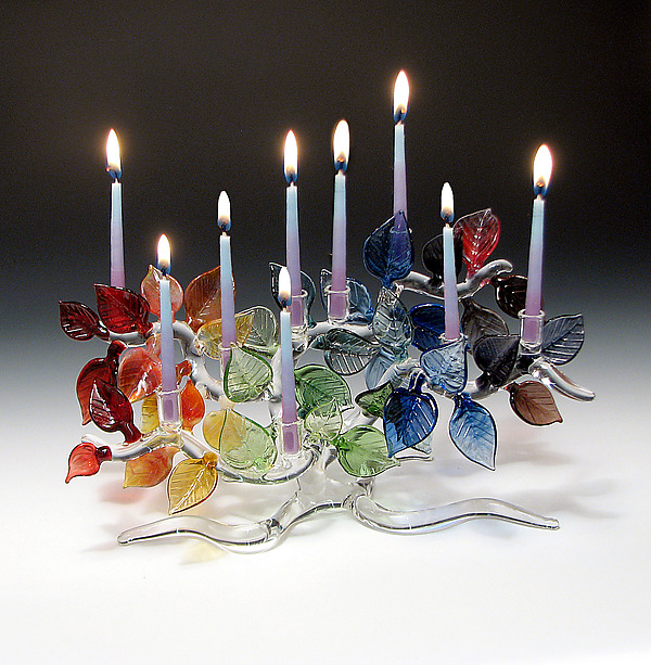 Tree of Life Menorah by Scott Nelles (Metal Menorah)