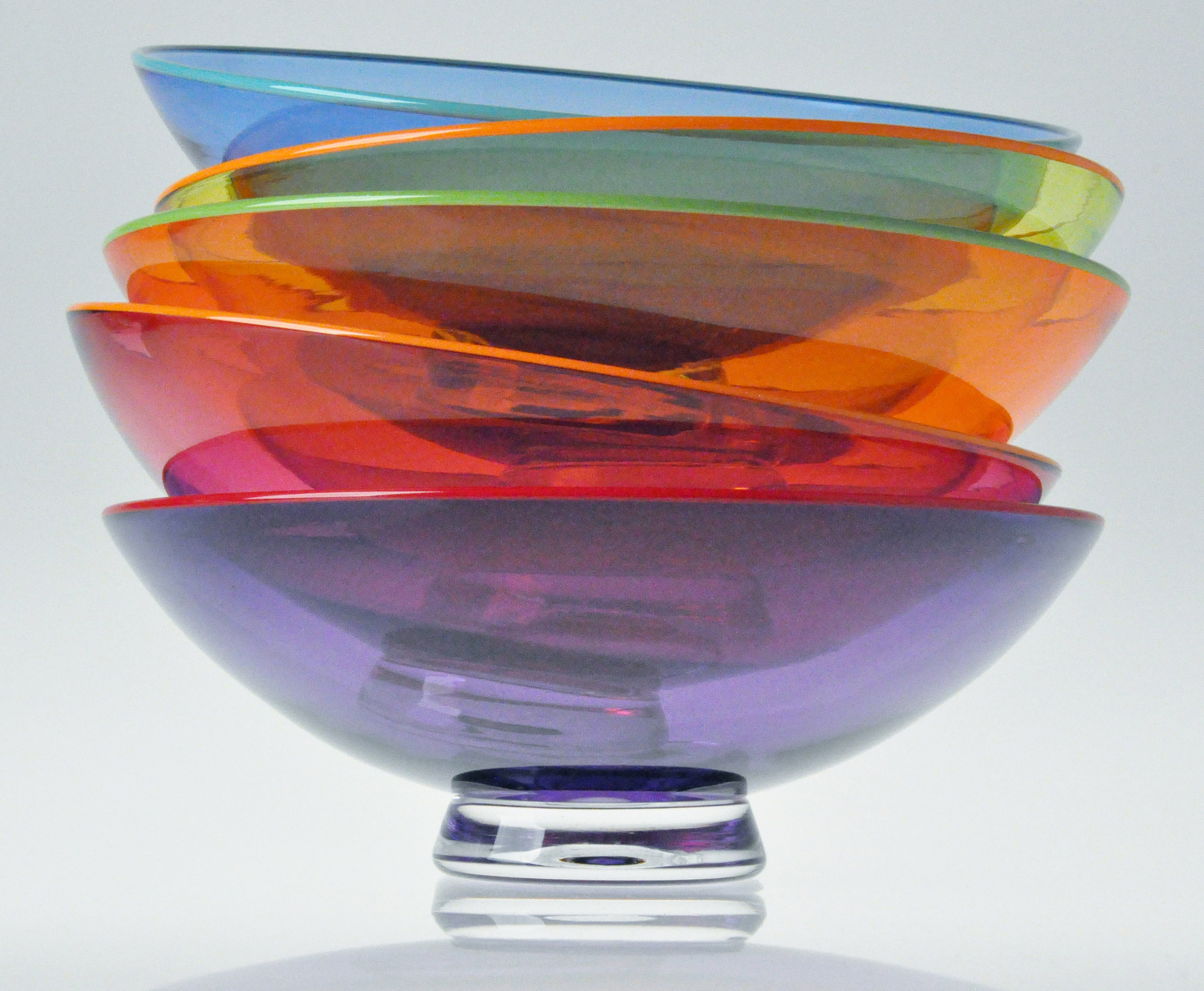 Collectibles Collectible Glass Art And Collectibles Two Tone Art Glass Bowl Pe