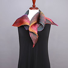 Darcy Swirls Wrap by Elizabeth Rubidge (Silk & Wool Scarf