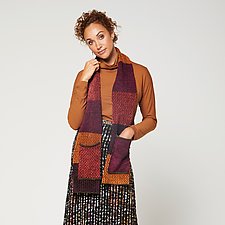 Darcy Swirls Wrap by Elizabeth Rubidge (Silk & Wool Scarf