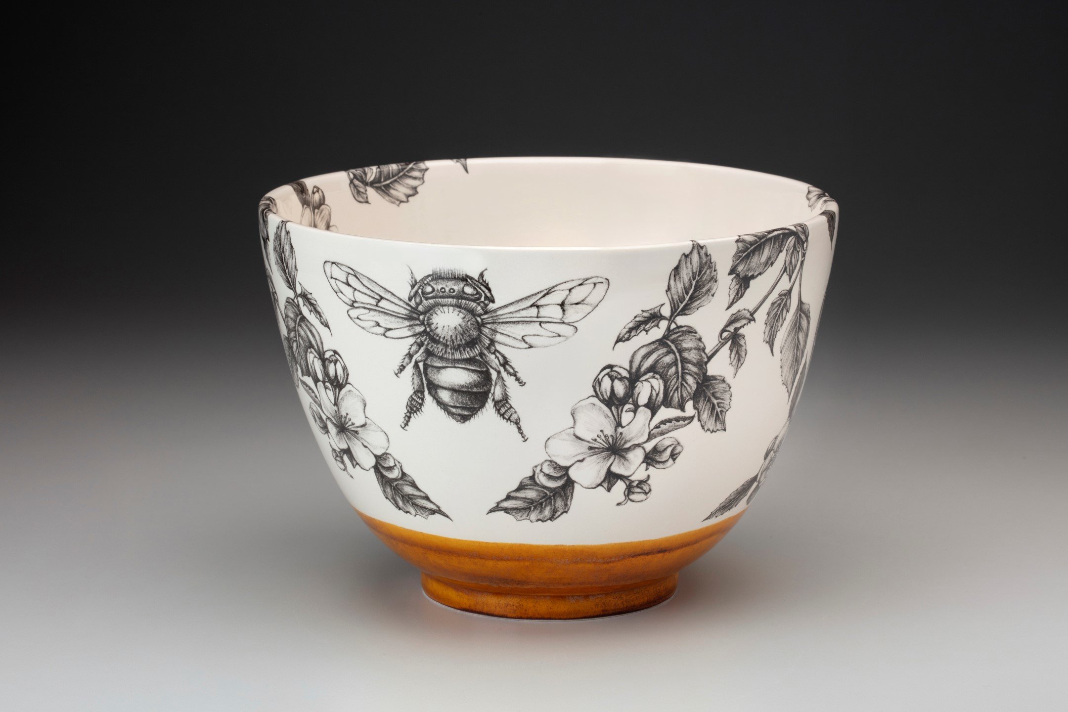 bowl bee honey ceramic laura zindel basket
