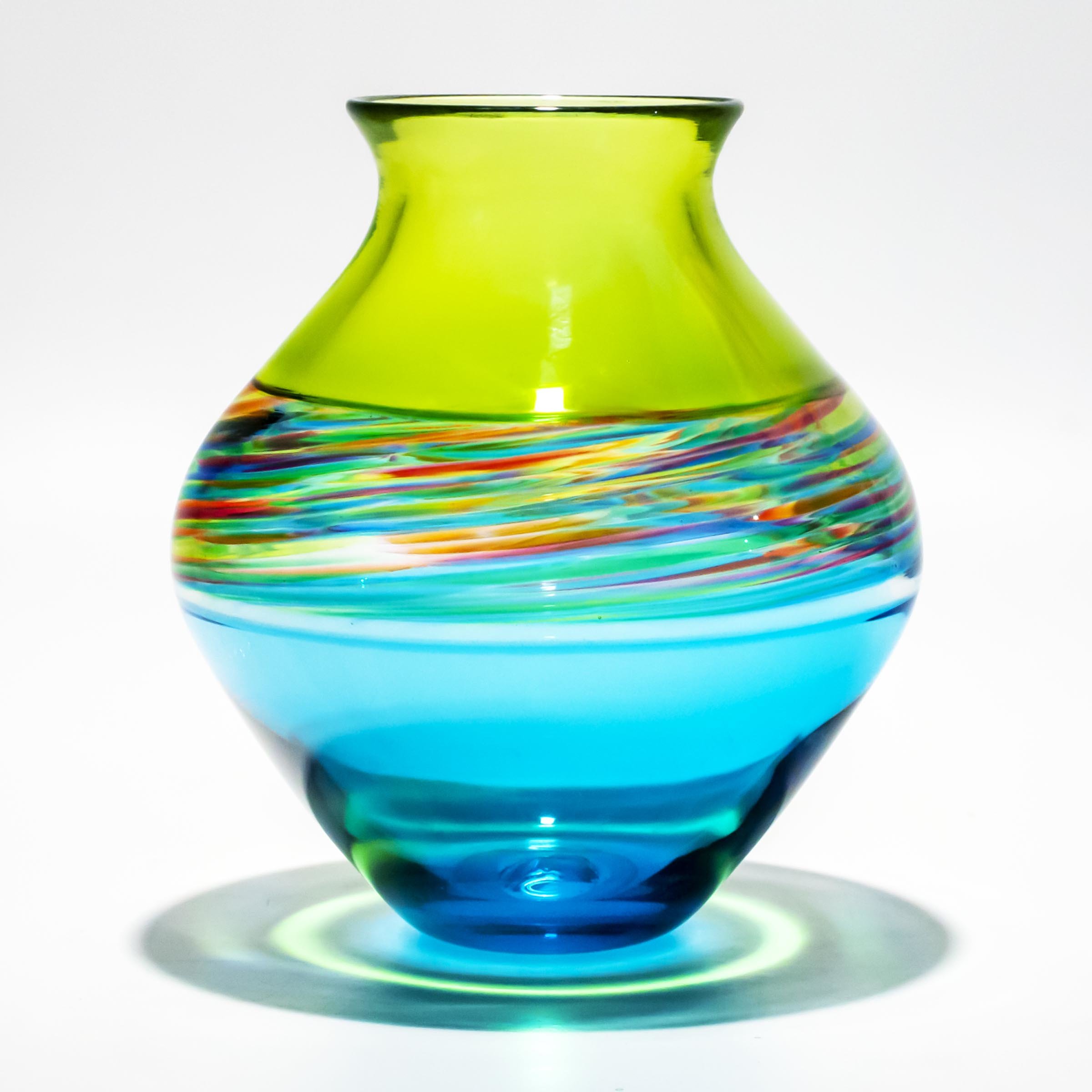 Sea Breeze Incalmo Vase By Michael Trimpol And Monique Lajeunesse Art Glass Vase Artful Home