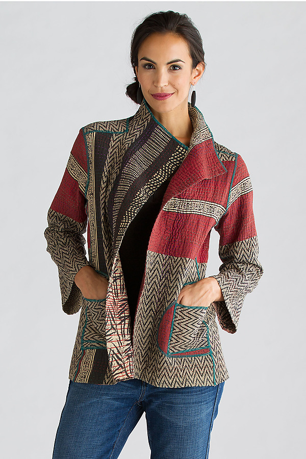 Soho Bamboo Short Jacket by Mieko Mintz (Cotton Jacket) | Artful Home