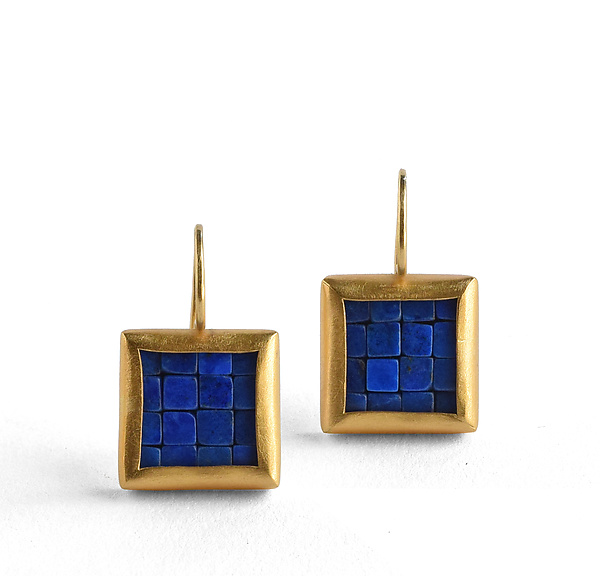 lapis stone earrings
