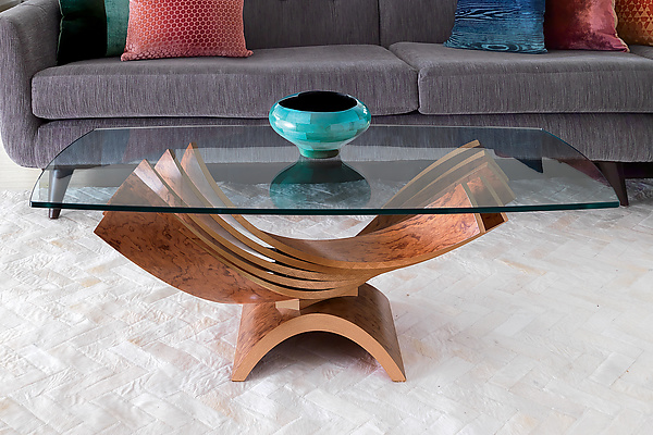 Spiral Cocktail Table by Blaise Gaston (Wood Coffee Table ...