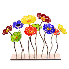 Breckenridge Glass Flower Garden by Scott Johnson and Shawn Johnson (Art  Glass Sculpture)