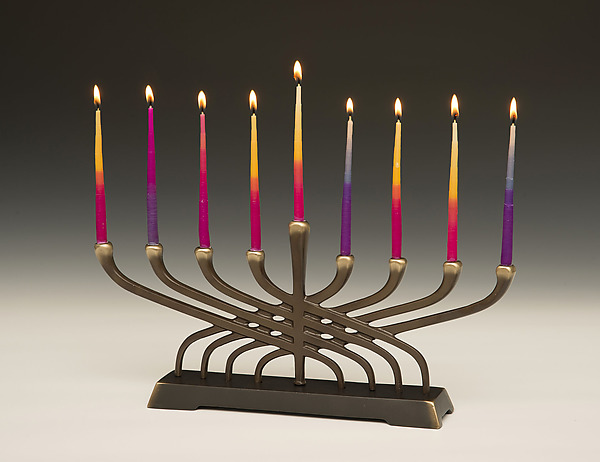 Tree of Life Menorah by Scott Nelles (Metal Menorah)