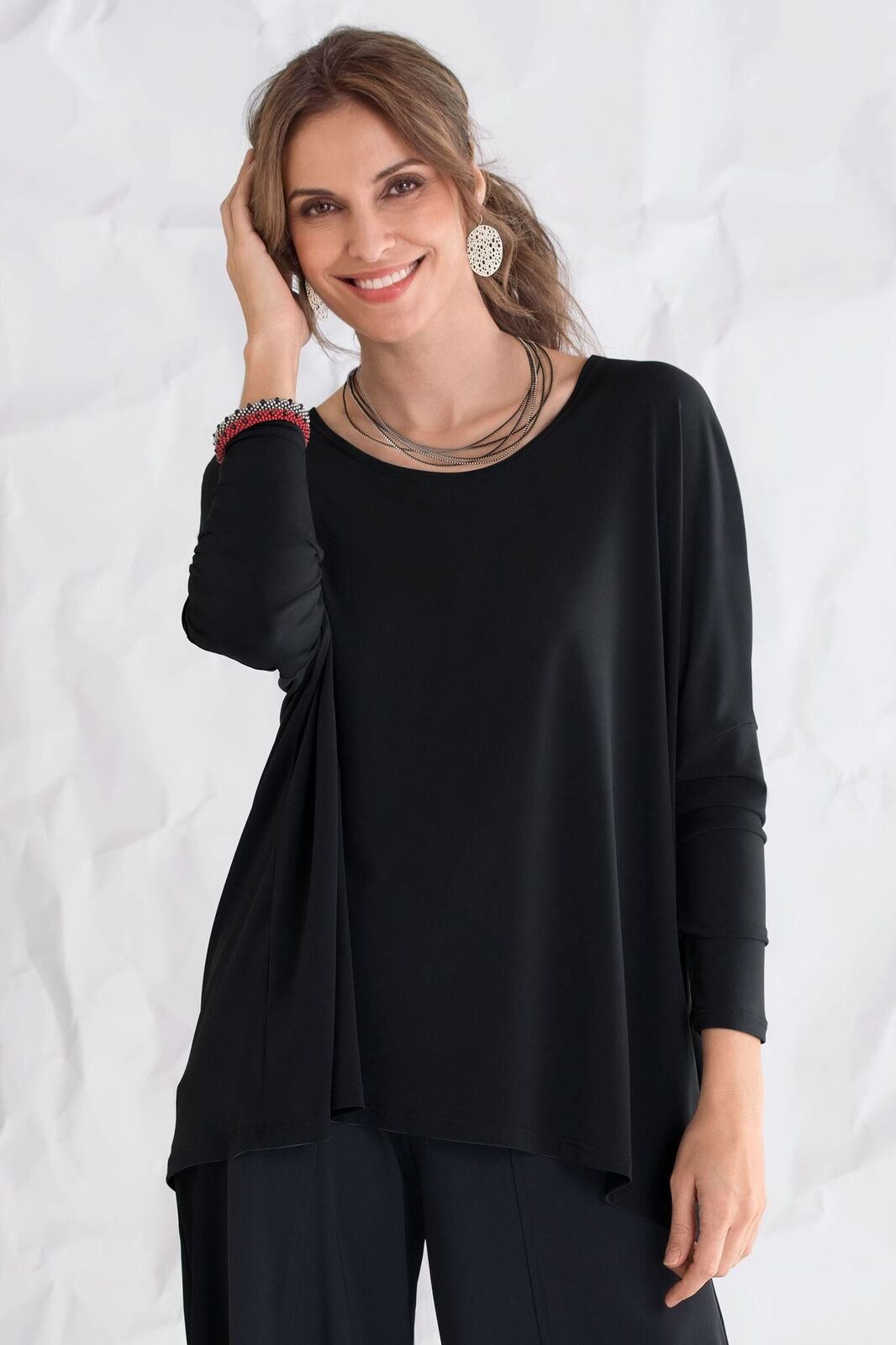 Matte Jersey Scoop Neck Tee by Planet (Knit Tee) | Artful Home