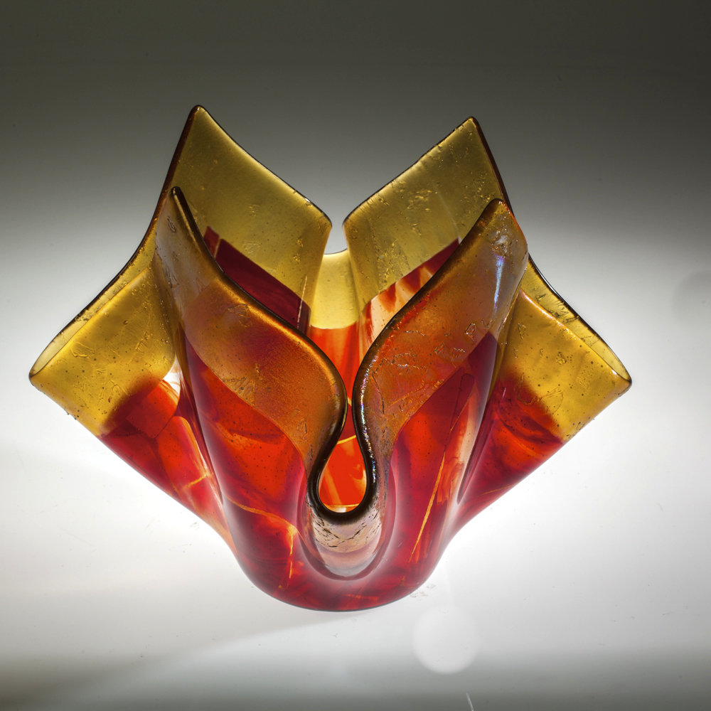 Flamenco Vase By Varda Avnisan Art Glass Vase Artful Home