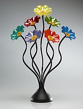 Breckenridge Glass Flower Garden by Scott Johnson and Shawn Johnson (Art  Glass Sculpture)