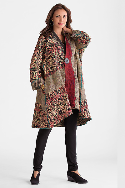 Soho Bamboo Kimono Jacket by Mieko Mintz (Woven Jacket) | Artful Home