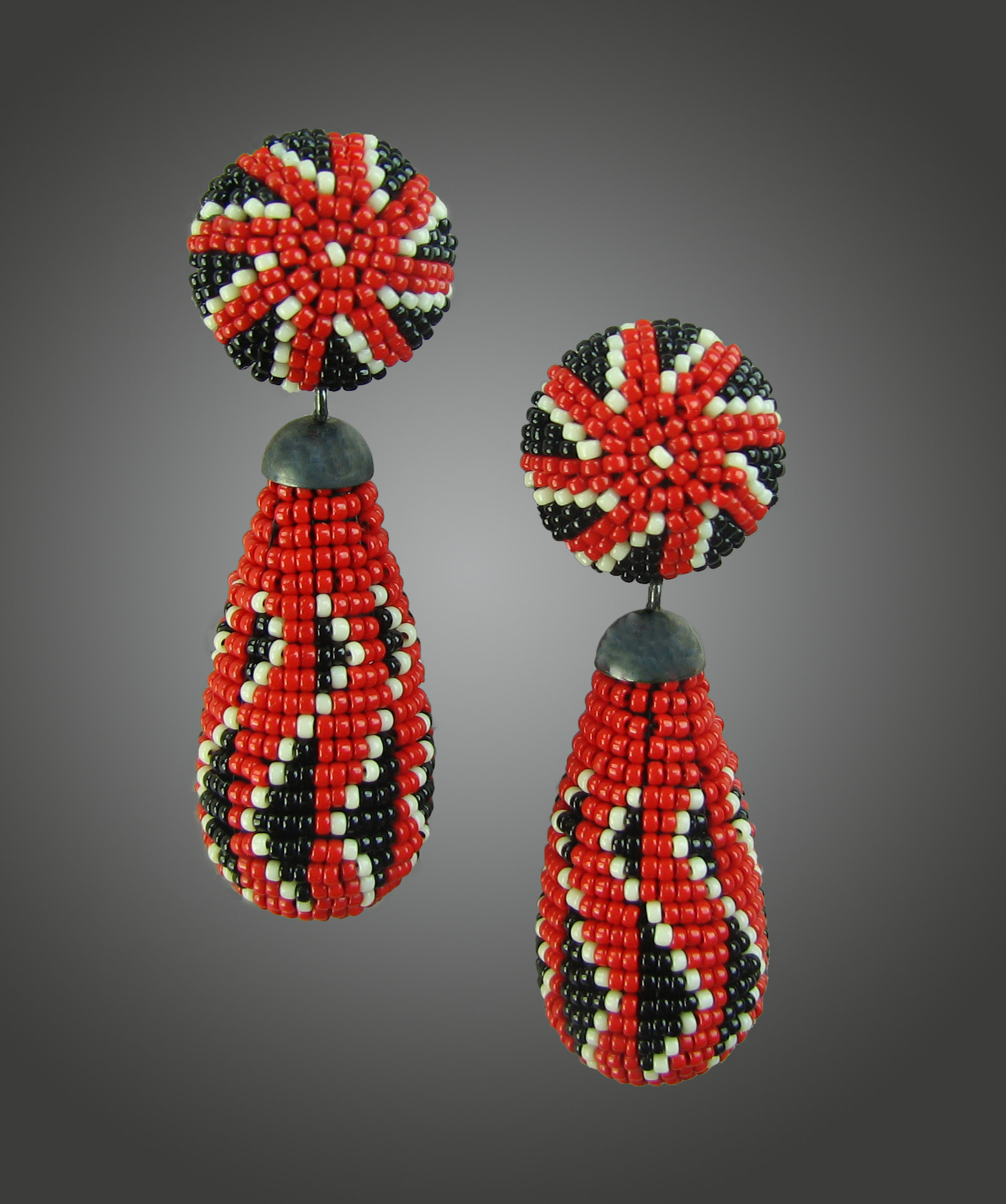 holiday beaded earrings