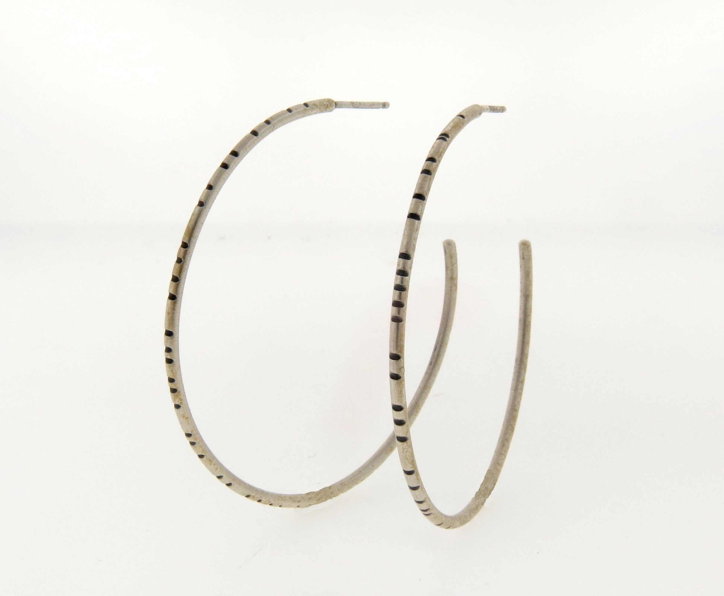 3/4 sterling Silver Hoop Earrings — Barbara Bayne