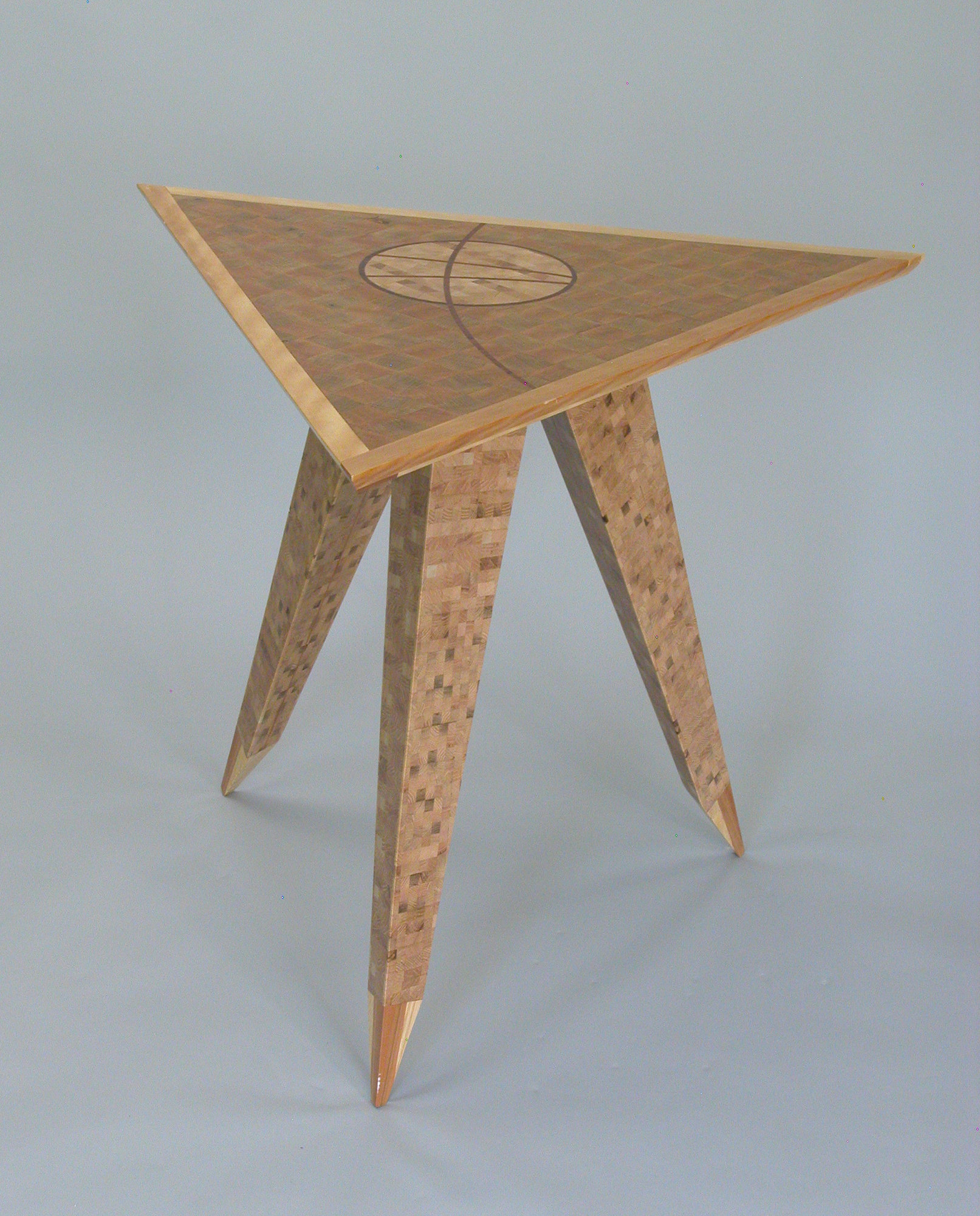 Triangle Table 1 By Charles Adams Wood Side Table Artful Home