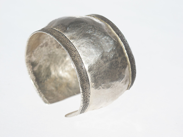 Turned Edge Cuff by Dennis Higgins (Silver Bracelet) | Artful Home