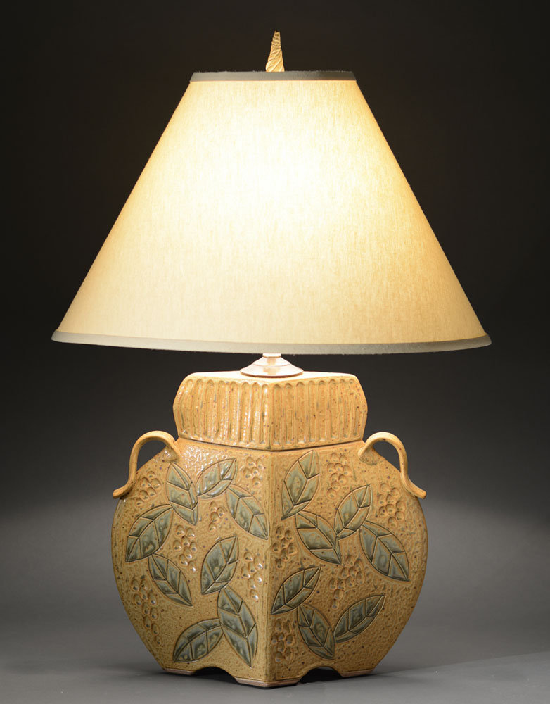 Arts and Crafts Lamp in Gold by Jim and Shirl Parmentier ...