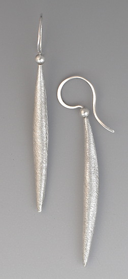 Silver Drop Earrings by Suzanne Linquist (Silver Earrings) | Artful Home