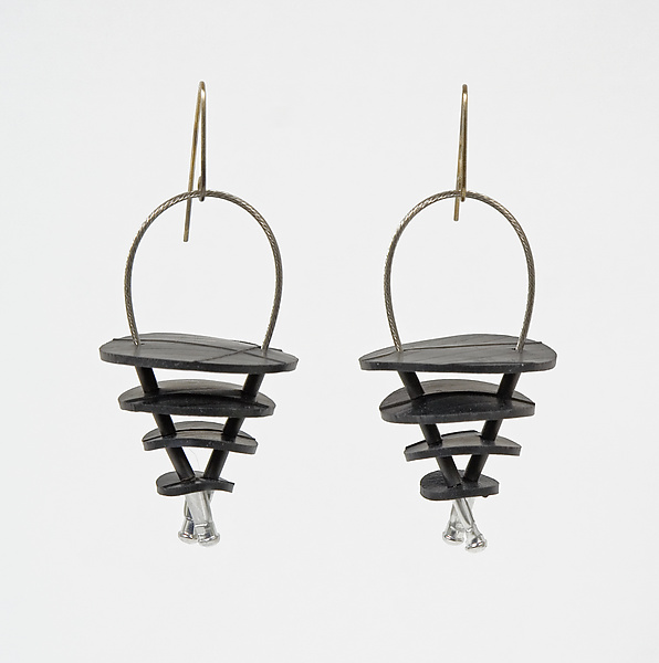 Selma Earrings by Kathleen Nowak Tucci (Rubber Earrings) | Artful Home