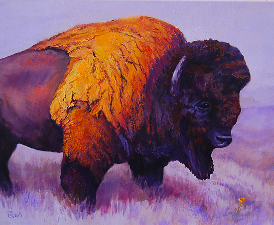 automatisk leje fortryde Buffalo Flower by Ritch Gaiti (Oil Painting) | Artful Home