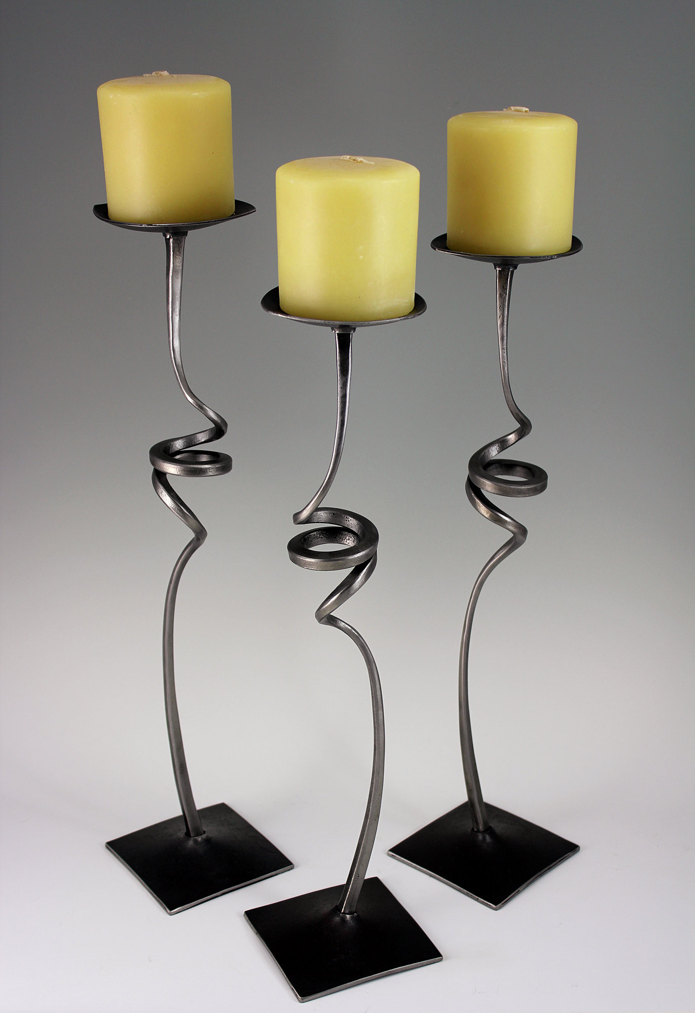 Swirl Candle Holders by Rob Caperell (Metal Candleholders) | Artful Home