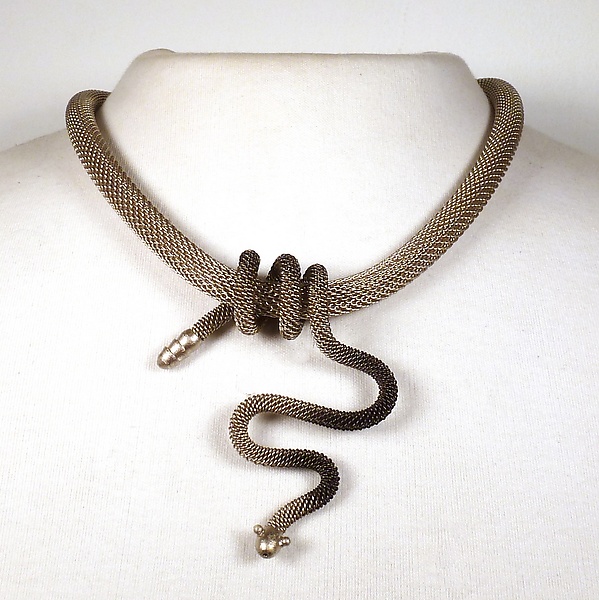 Snake Wrap Necklace By Sarah Cavender Metal Necklace Artful Home