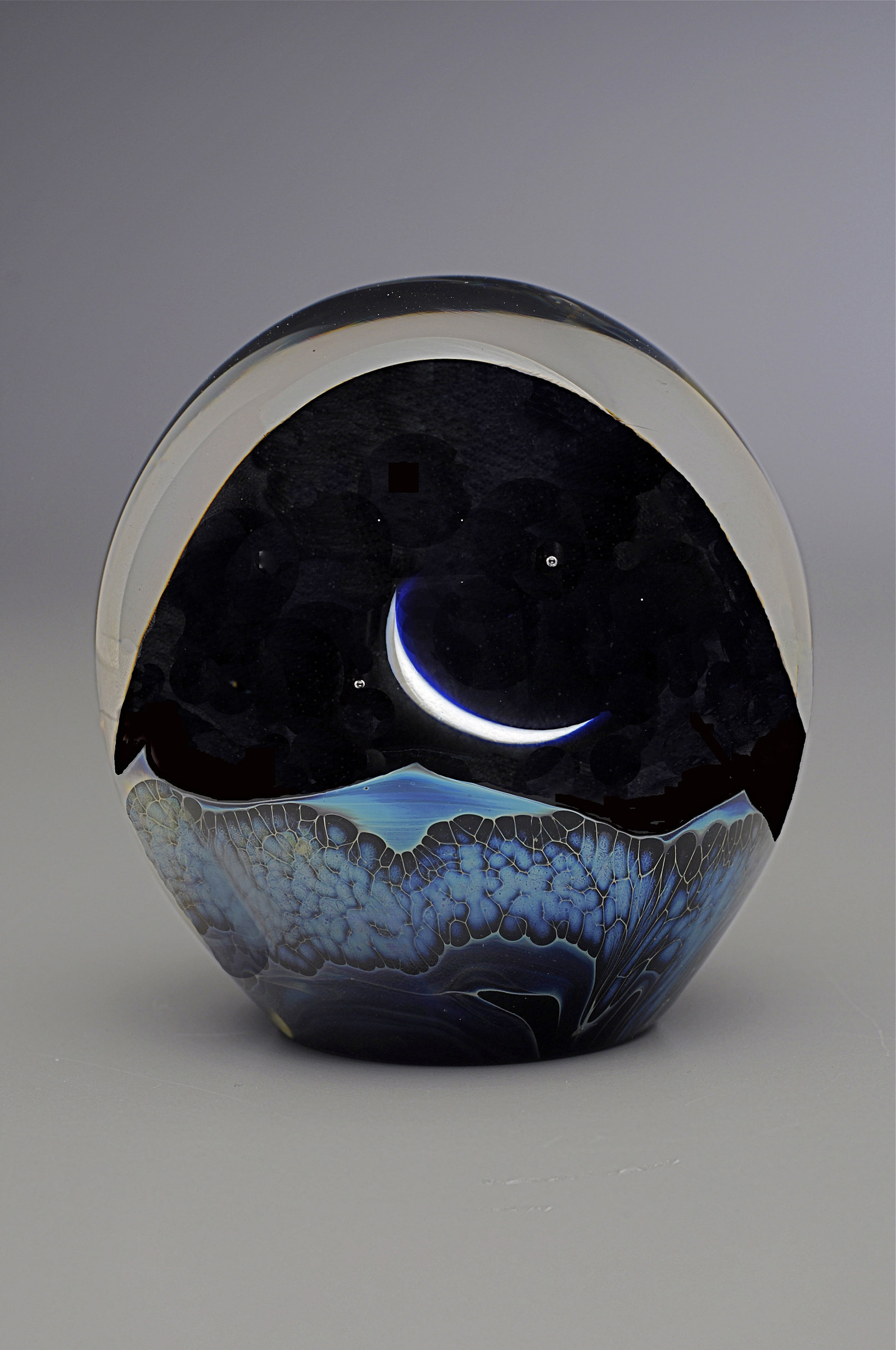 Moonrise Paperweight By Robert Burch Art Glass Paperweight Artful Home